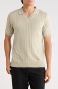 TOM BAINE Rib Polo Sweater