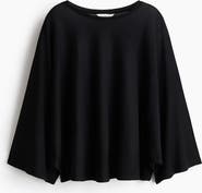 H&M Batwing-sleeved Jersey Top