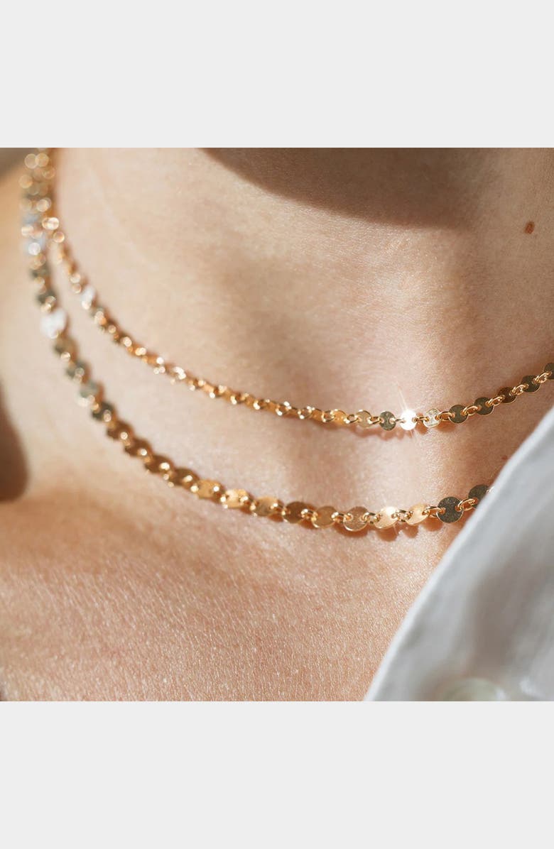 MADE BY MARY Mini Poppy Choker Necklace, Alternate, color, Gold Filled