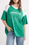 Vinyl Icons Brooklyn New York City Graphic Mesh T-Shirt