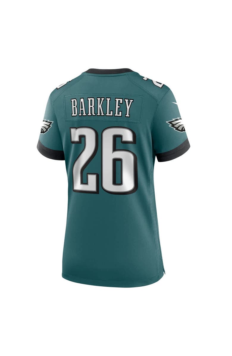 Nike Women's Nike Saquon Barkley Midnight Green Philadelphia Eagles Super Bowl LIX Game Player Jersey, Alternate, color, 