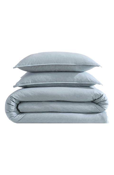 Modern Cotton Blend Duvet & Shams Set