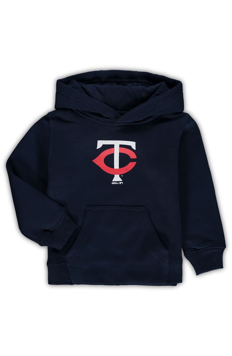 Outerstuff Toddler Navy Minnesota Twins Primary Logo Pullover Hoodie, Alternate, color, Navy