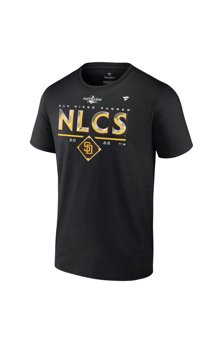 FANATICS Men's Fanatics Branded Black San Diego Padres 2022 Division Series Winner Locker Room T-Shirt, Alternate, color, 