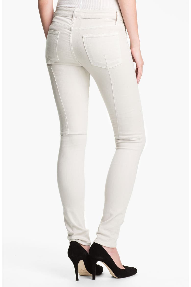 Stretch Skinny Jeans, Alternate, color, SNOW