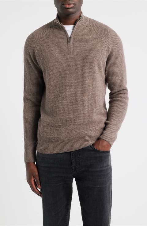Stark Merino Wool Quarter Zip Sweater