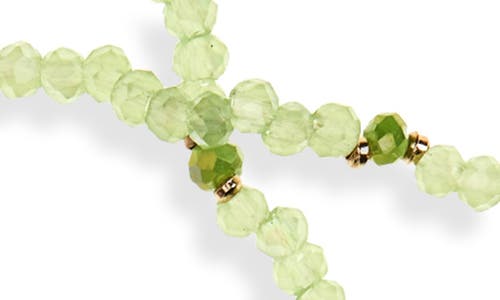 Tasha 5-pack Beaded Stretch Bracelets In Mint