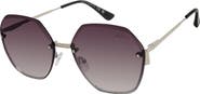 Vince Camuto 61mm Semi Rimless Metal Geometric Sunglasses