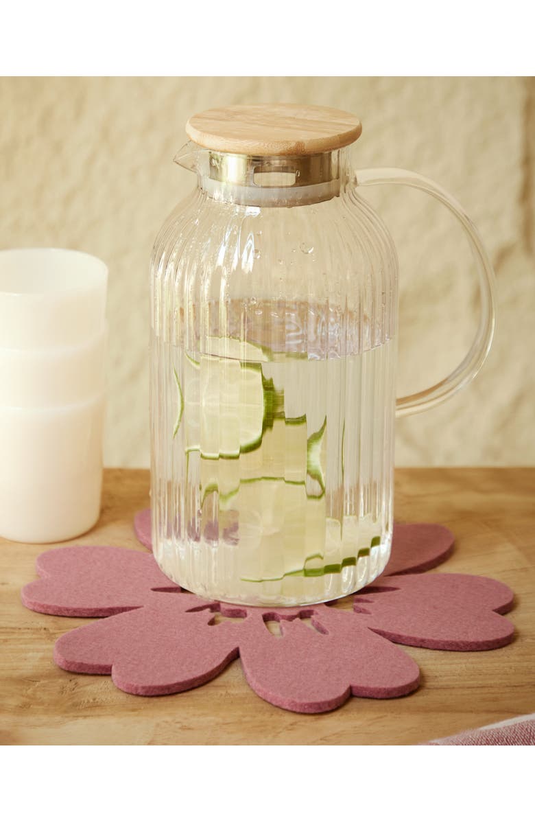 Graf Lantz Merino Wool Hibiscus Trivet, Alternate, color, Mauve