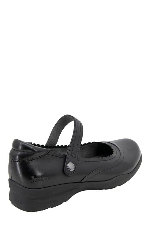 Jambu Tess Womens Adjustable Leather Mary Janes In Black