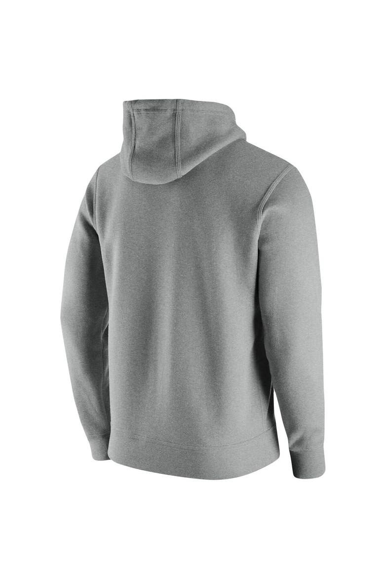 Men's Nike Heathered Gray Virginia Tech Hokies Vintage School Logo Pullover Hoodie, Alternate, color, Heather Gray
