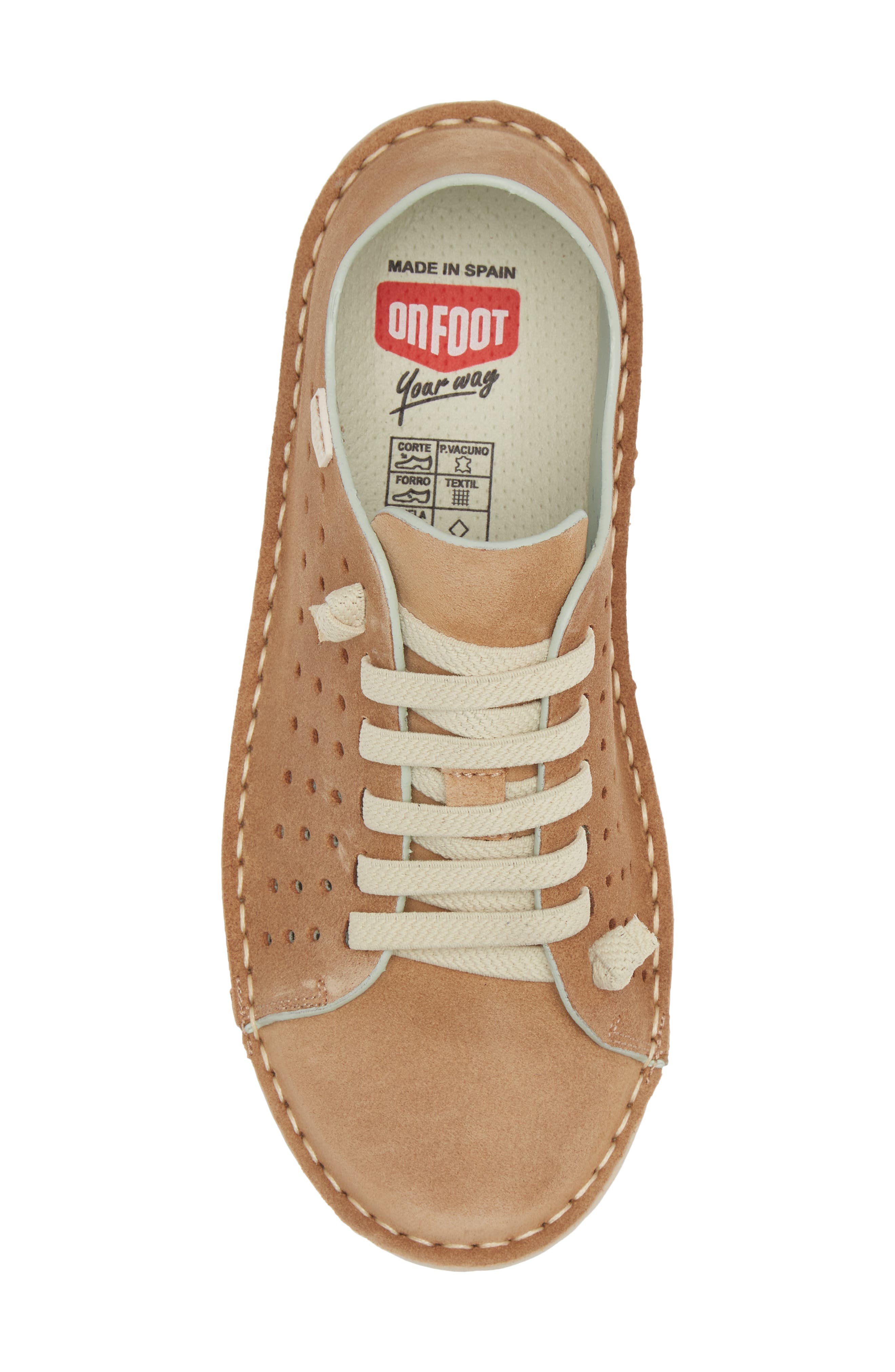 On Foot Perforated Sneaker, Alternate, color, 