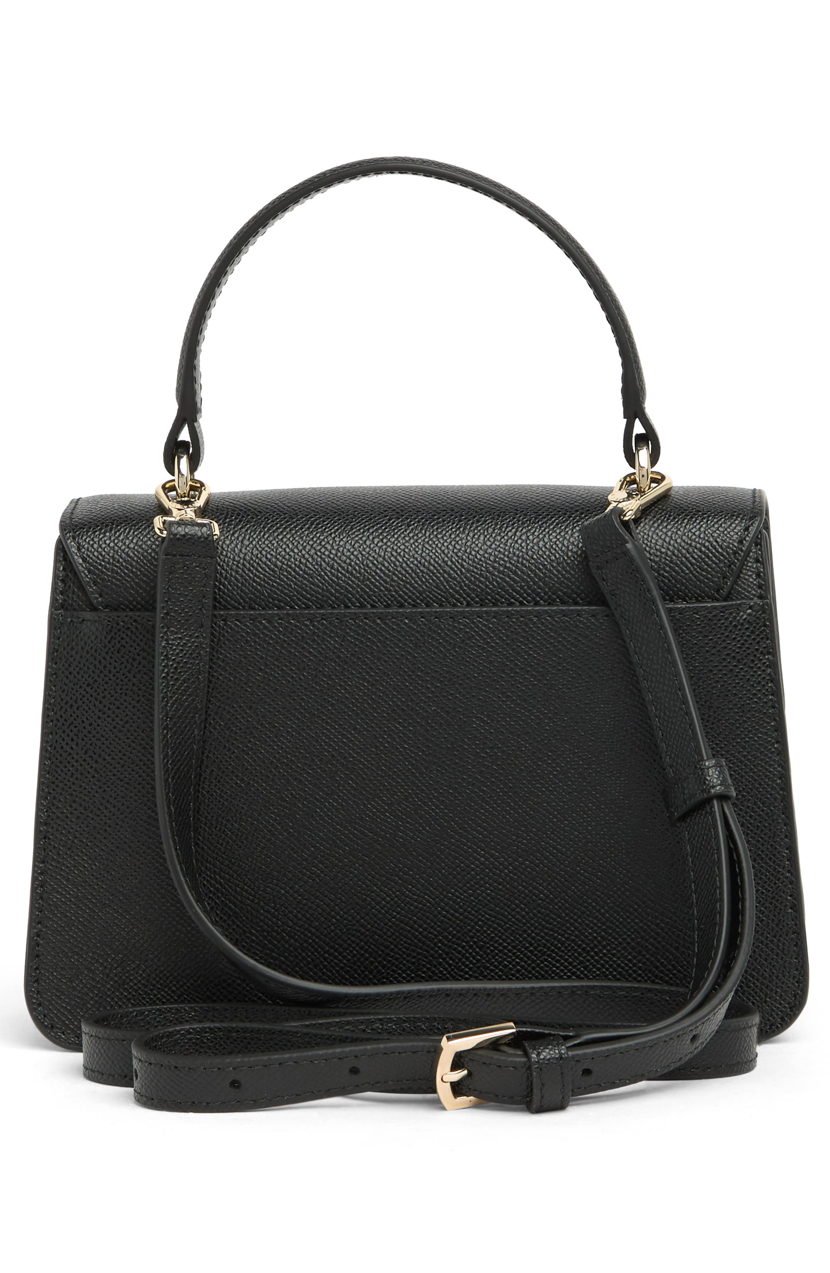Furla Bella Mini Top Handle Satchel, Alternate, color, Nero