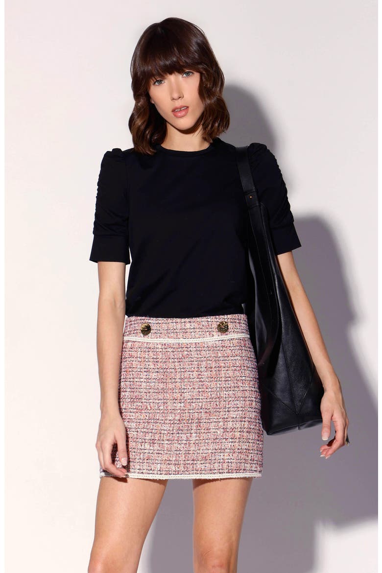 Hera Tweed Miniskirt, Alternate, color, CANYON TWEED