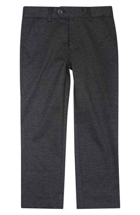 Kids' Herringbone Stretch Dress Pants