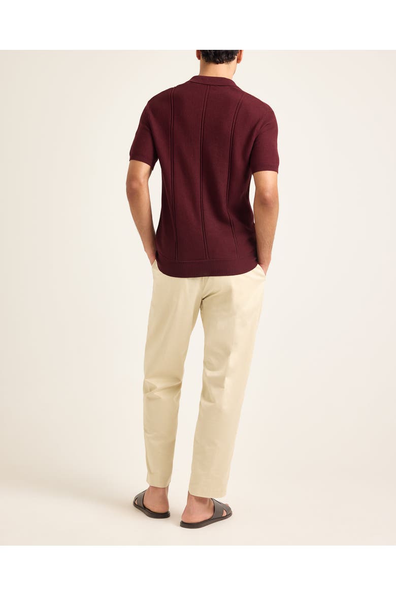 Horton Pique Tailored-Fit Polo Shirt, Alternate, color, DAMSON