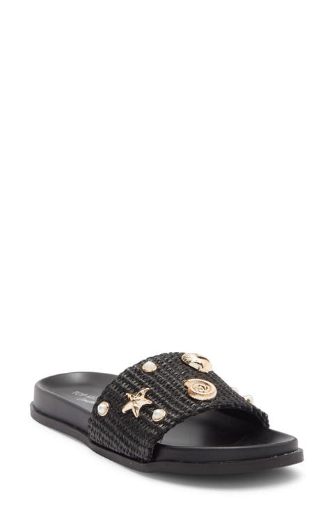 Daneia Raffia Slide Sandal (Women)