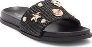 TOP MODA Daneia Raffia Slide Sandal