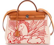Pre-Owned Hermes Herbag Zip Pegase Pop Toile and Leather 31