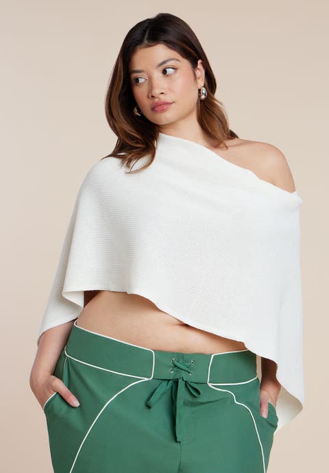 Knit Capelet Top (Plus)