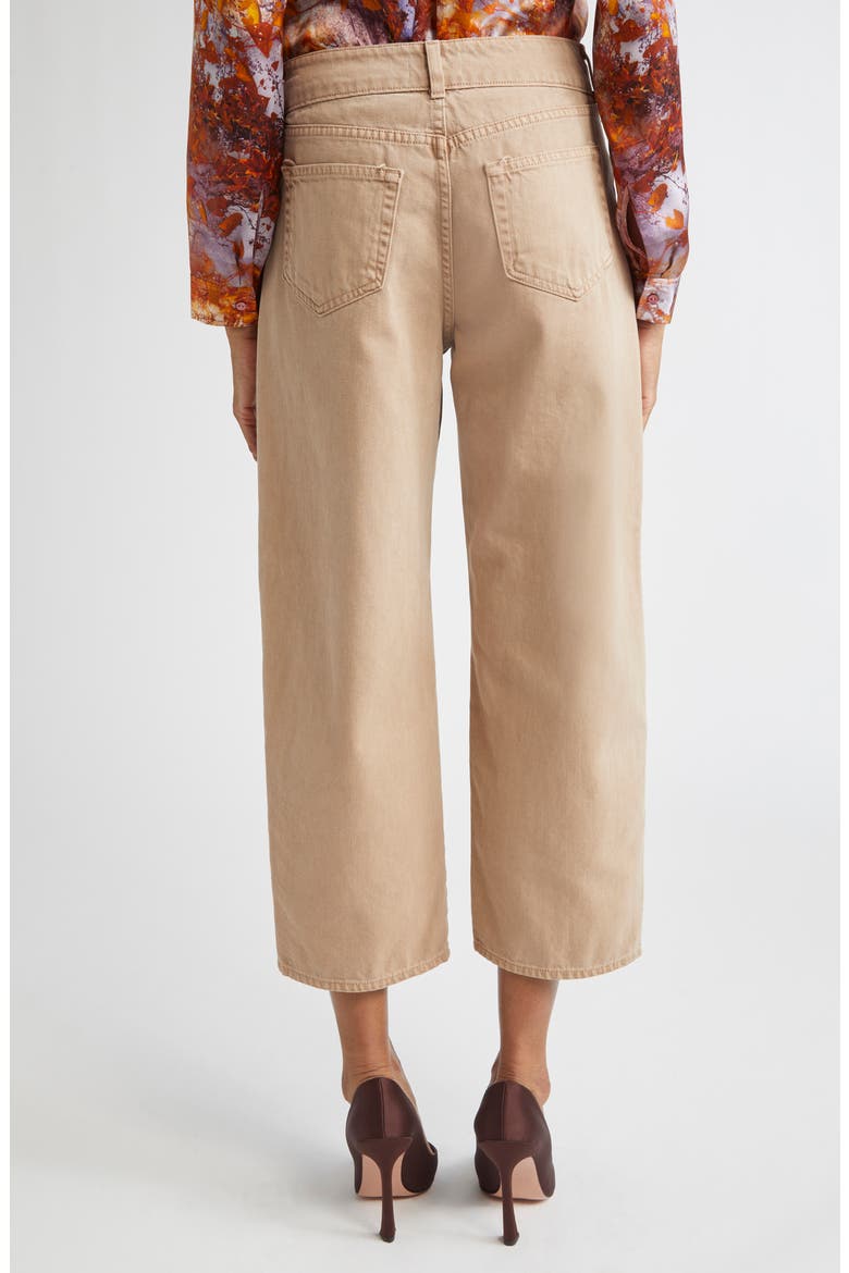 Liora High Waist Crop Wide Leg Jeans, Alternate, color, DARK CAPPUCCINO