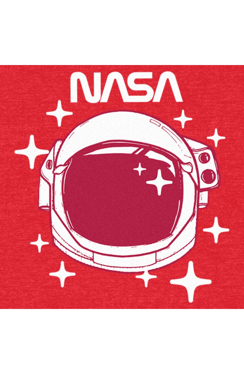 NASA Men's NASA Astronaut Helmet Graphic T-Shirt, Alternate, color, Red Heather
