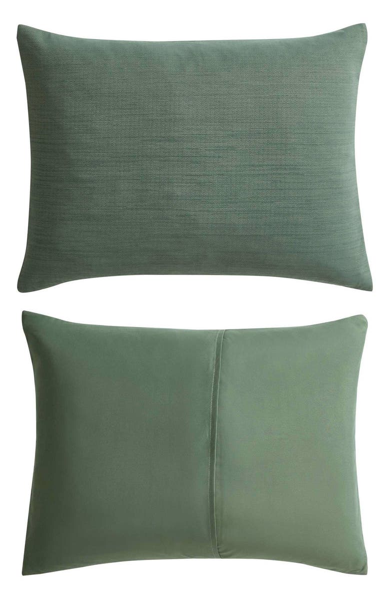 Nautica Herringbone Chenille Jacquard Duvet Set, Alternate, color, Light/ Green