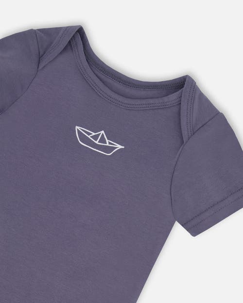 Deux Par Deux Baby Boy's Organic Cotton Bodysuit Navy Blue In Navy Blue