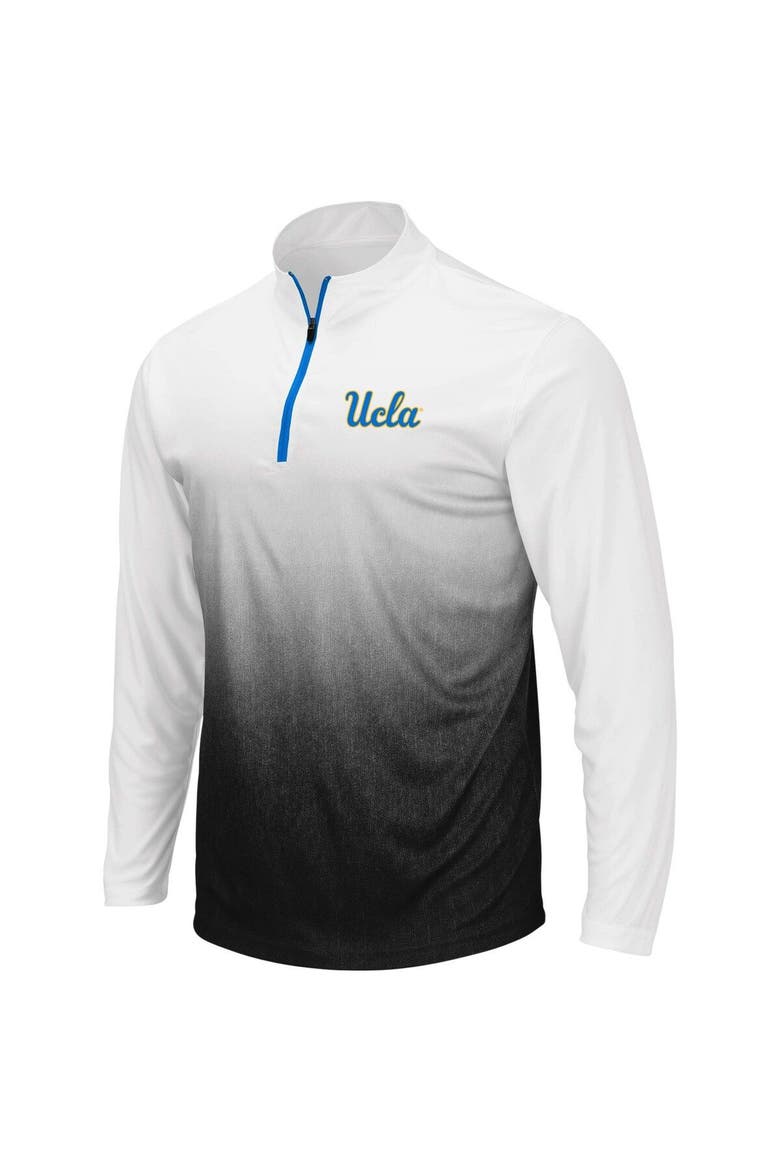 Men's Colosseum Gray UCLA Bruins Magic Team Logo Quarter-Zip Jacket, Alternate, color, Gray