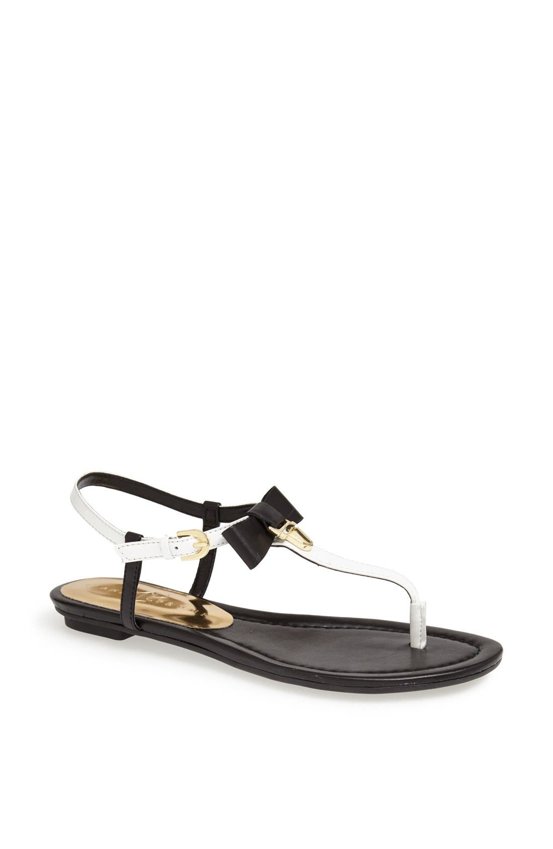 'Radon II' Sandal, Main, color, BLACK/ BIANCO