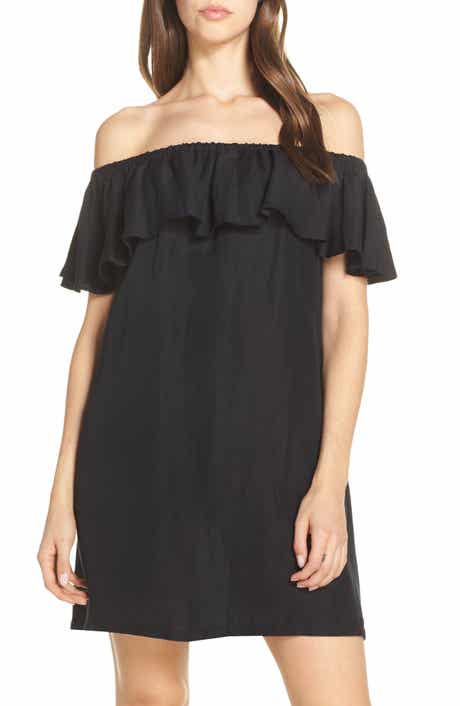 Tommy Bahama Off the Shoulder Cover-Up Dress