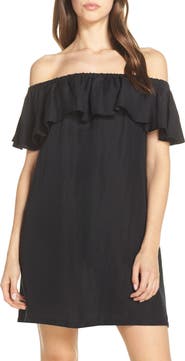 Tommy Bahama Off the Shoulder Cover-Up Dress