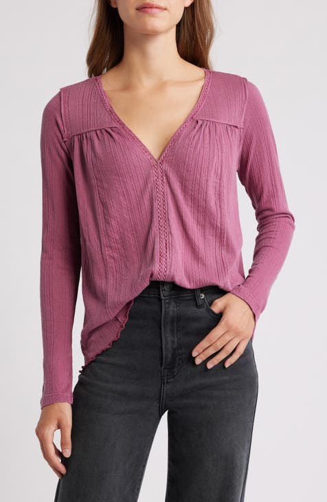 Purple dress blouses best sale