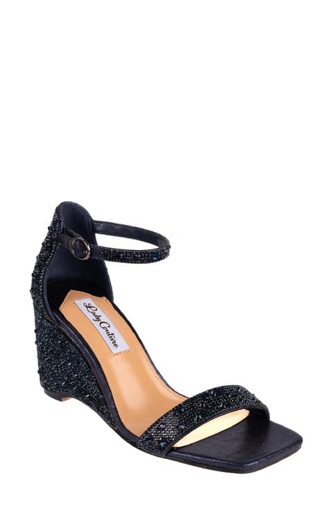 靴 melt the lady volume upper sandal Black Stuart Weitzman Squarehigh platform 95 sandals for Women