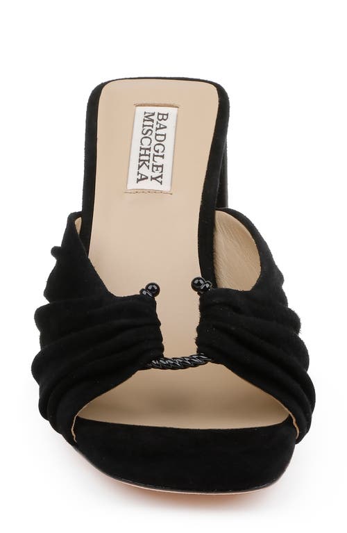 Badgley Mischka Collection Vayla Slide Sandal In Black
