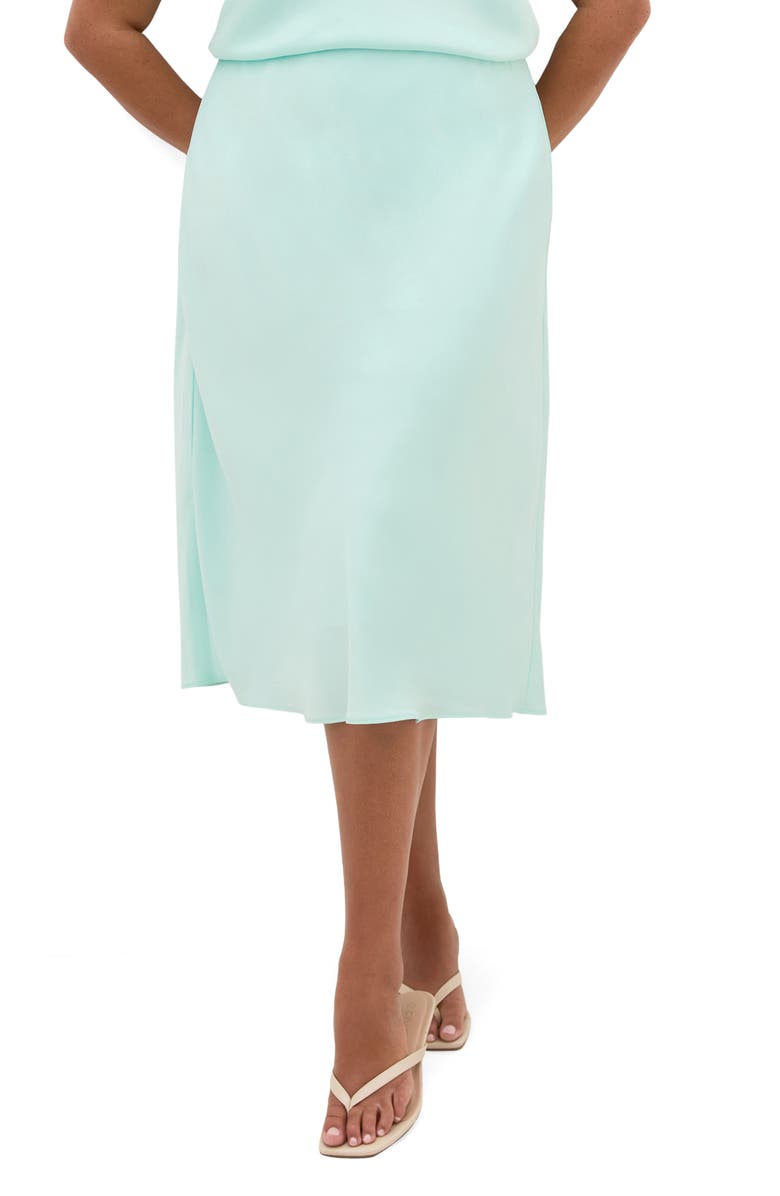 City Chic Miranda A-Line Midi Skirt, Main, color,