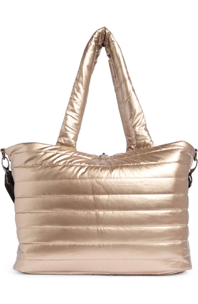 THINK ROYLN Two Faced Reversible Tote, Alternate, color, Pearl Cashmere