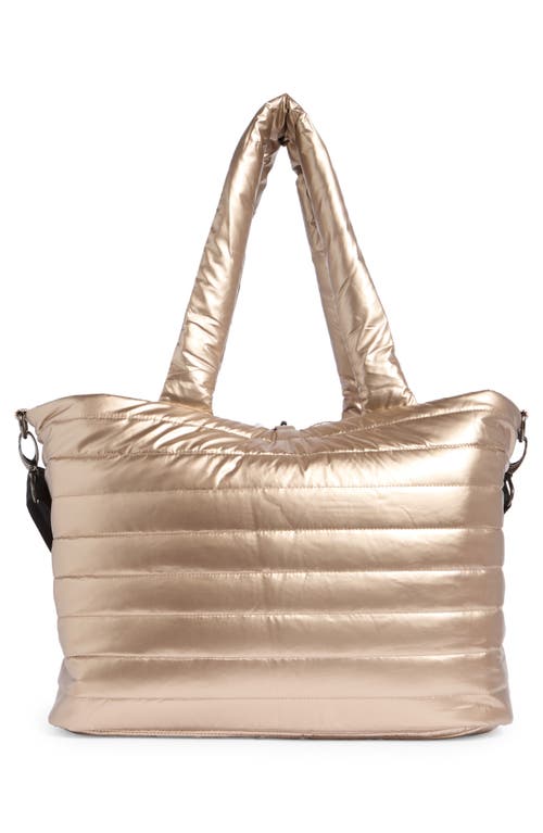 Think Royln Two Faced Reversible Tote In Sand