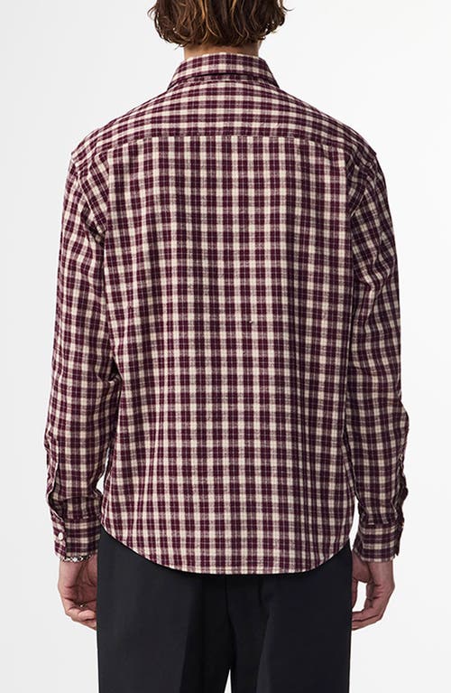 Nn07 Deon 5465 Organic Cotton Button-up Shirt In Red