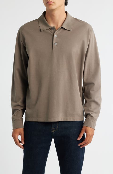 Long Sleeve Piqué Polo