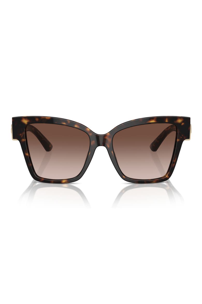 54mm Gradient Square Sunglasses, Alternate, color, HAVANA