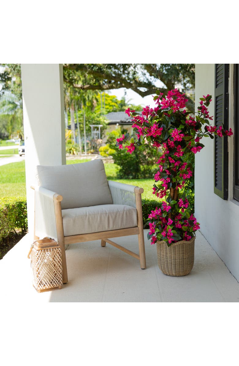 NEARLY NATURAL 4-ft UV Resistant Artificial Spiral Bougainvillea Tree, Alternate, color, Pink