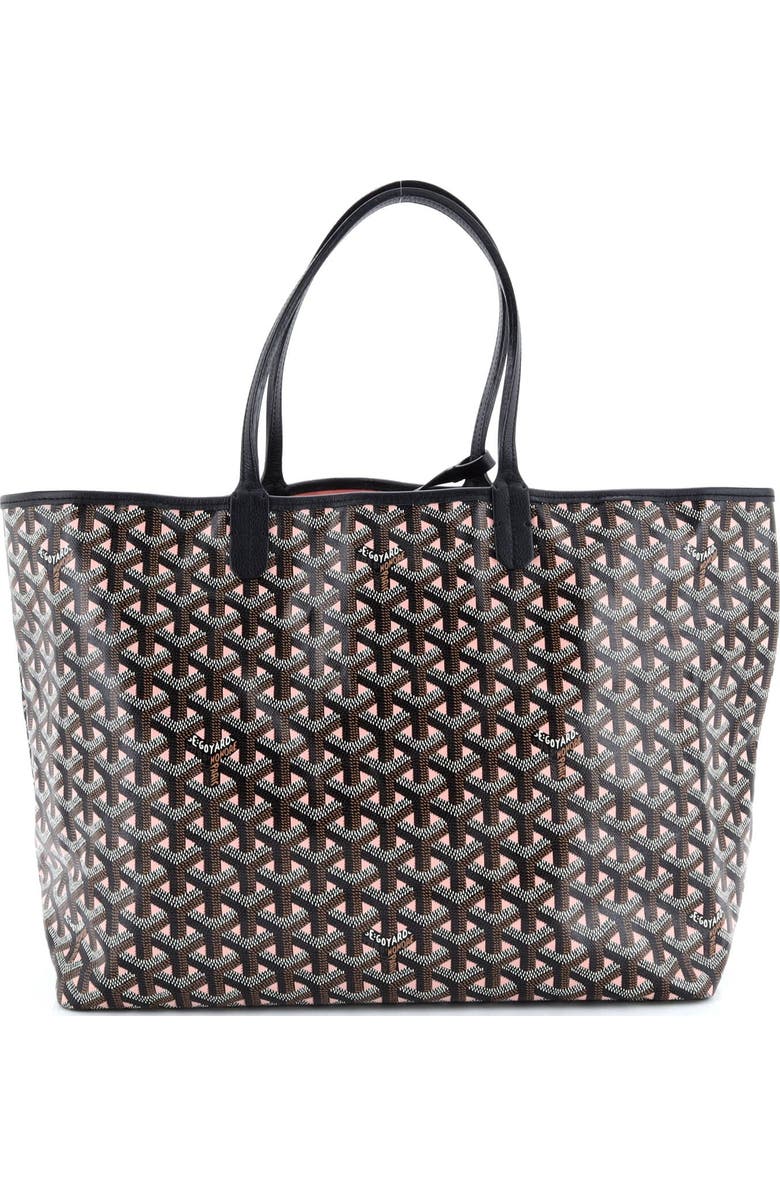 Pre-Owned Goyard Saint Louis Tote Claire Voie Coated Canvas PM, Main, color, Brown