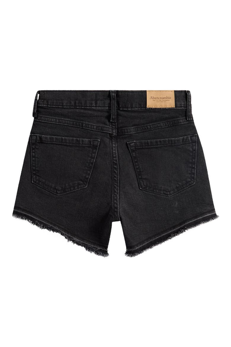 Kids' High Waist Relaxed Denim Shorts, Alternate, color, MARSH