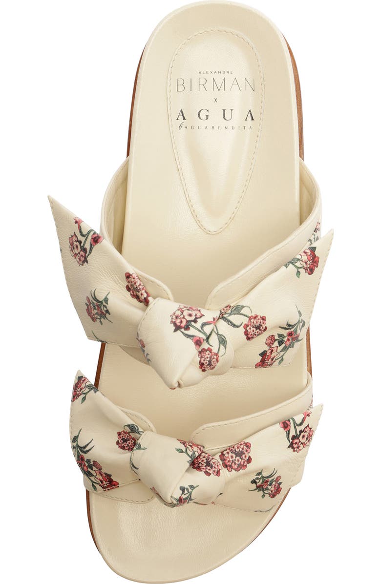 Alexandre Birman x Agua by Agua Bendita Maxi Clarita Slide Sandal, Alternate, color, Off Quebrada/ Print Quebrada