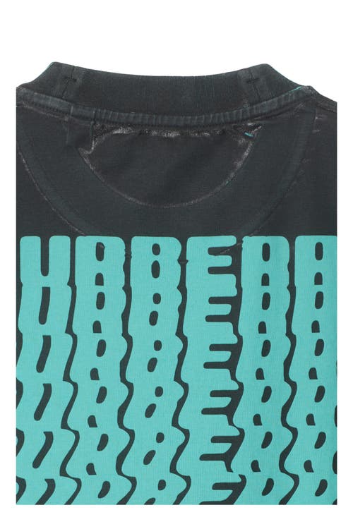 Shop Burberry Warped Logo Cotton T-shirt