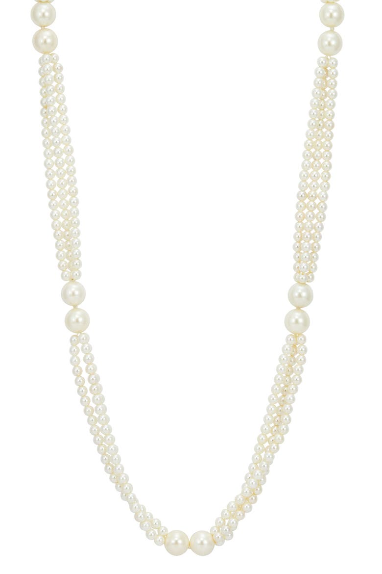 Mother-of-Pearl Multi Layer Necklace, Main, color, WHITE