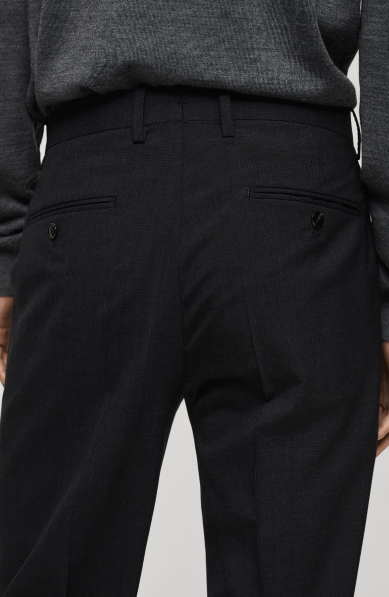 MANGO Slim Fit Virgin Wool Dress Pants, Alternate, color, Grey