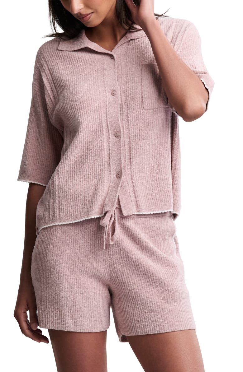 Barefoot Dreams<sup>®</sup> CozyChic<sup>®</sup> Ultra Lite<sup>®</sup> Rib Pajamas, Main, color, Teaberry