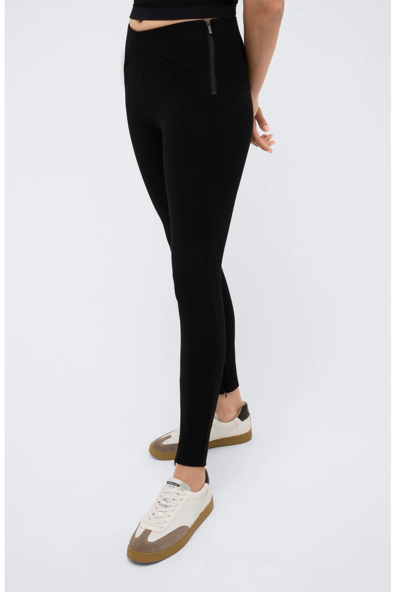 Hollywood Waist Leggings, Alternate, color, BLACK